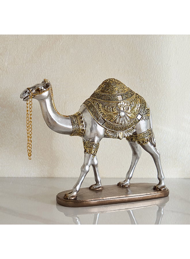 Home Box تمثال جمل من بوليريسين مع لمسات ذهبية - Image 1